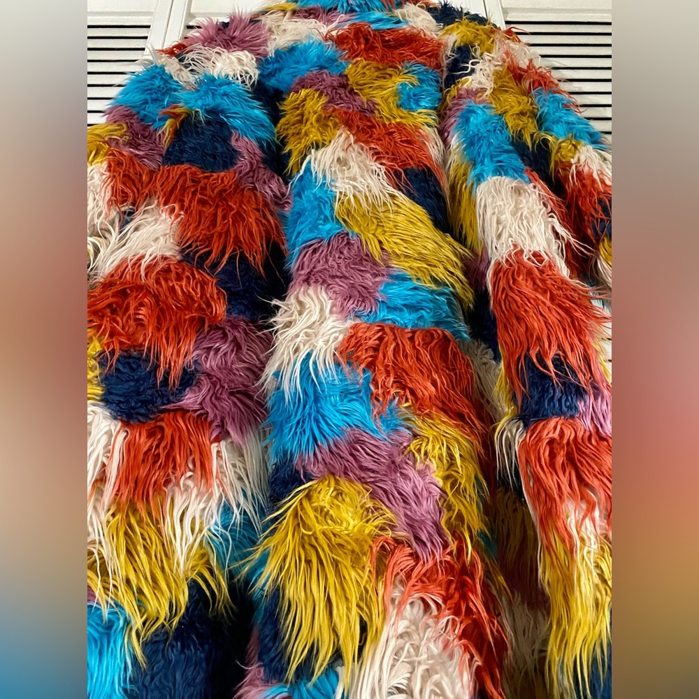 NWT Mongolian Longline Faux Fur Coat (14) - Picture 9 of 14